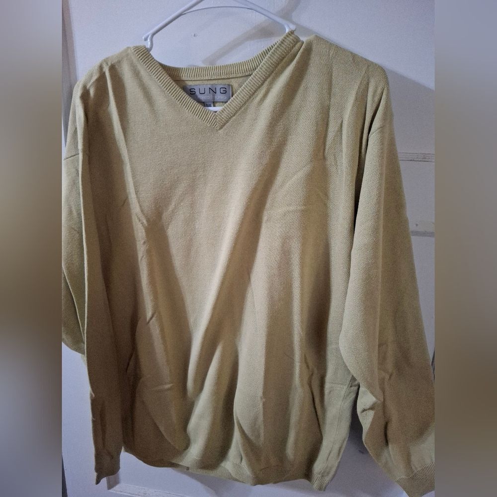 SUNG Olive Knit Sweater (Mgs055)